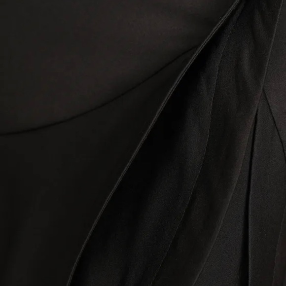 LULUS Fabulous Festivities Strapless Ruffled Trumpet Dress Black SZ S - Picture 5 of 12